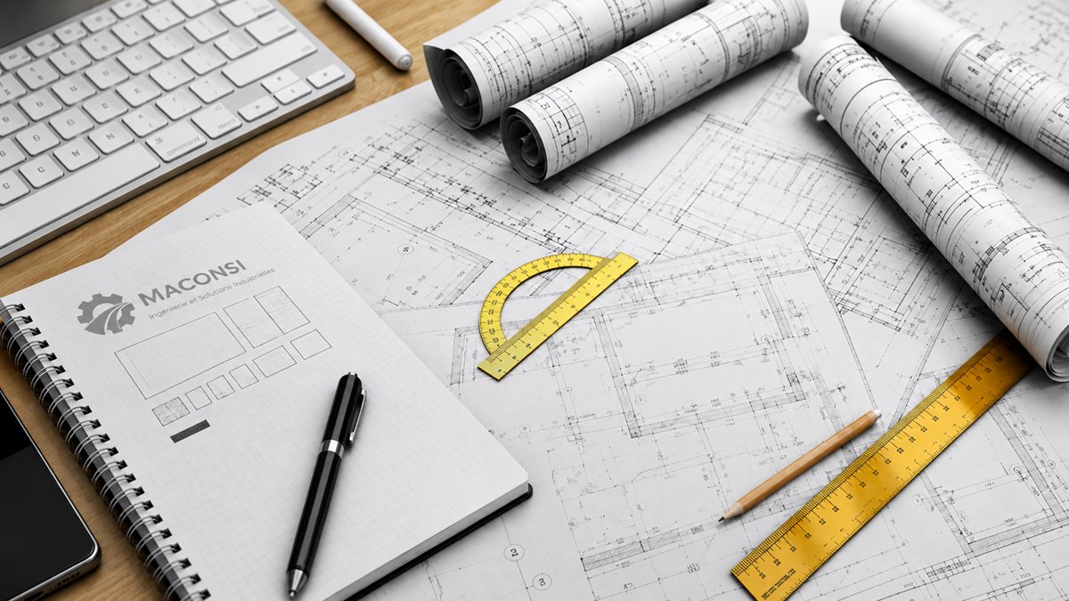 Études techniques : relevés et notes de cadrage d'un projet industriel