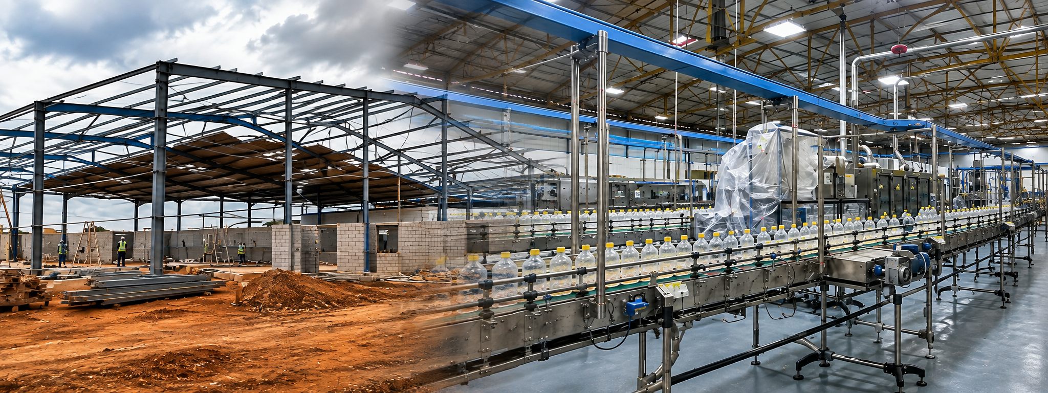 Installation industrielle et structure métallique