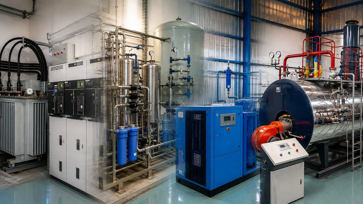 Utilités industrielles : réseaux et équipements techniques d'une installation